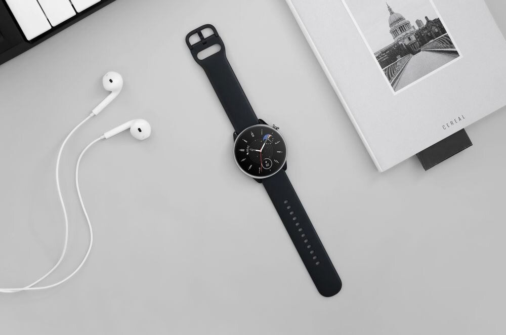 Smartwatch AMAZFIT GTR Mini ekran bateria czujniki zdrowie sport pasek ładowanie pojemność rozdzielczość łączność sterowanie krew puls rozmowy smartfon aplikacja