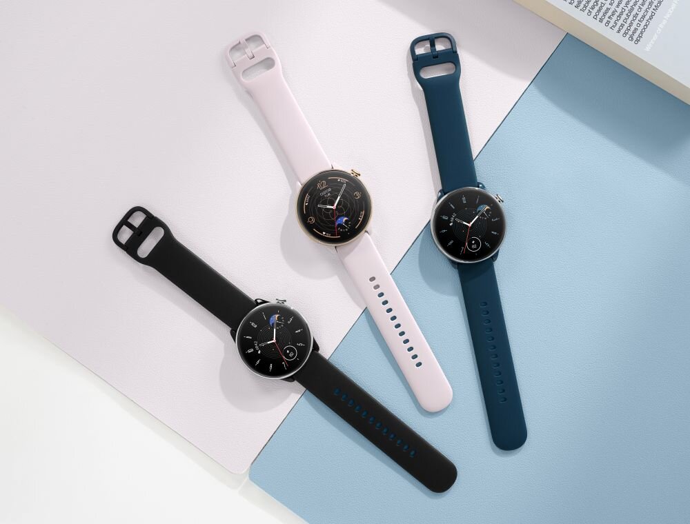 Smartwatch AMAZFIT GTR Mini ekran bateria czujniki zdrowie sport pasek ładowanie pojemność rozdzielczość łączność sterowanie krew puls rozmowy smartfon aplikacja