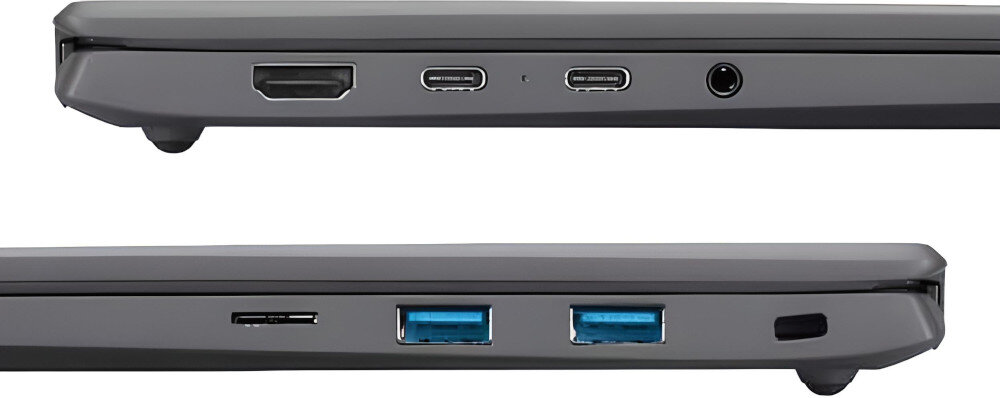 Laptop LG Gram 2023 17Z90R-G.AA79Y złącza porty czytnik ładowanie Thunderbolt