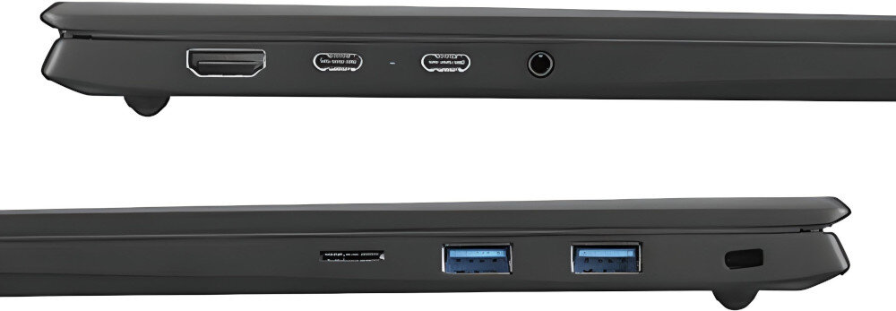 Laptop LG Gram 2023 17Z90R-G.AD7BY złącza porty czytnik ładowanie Thunderbolt