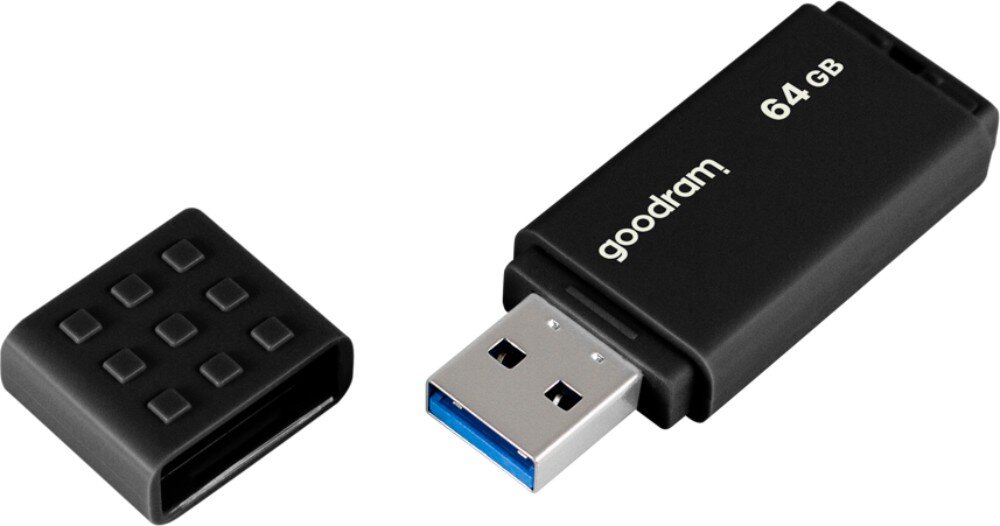Pendrive GOODRAM UME3 Power 64GB, USB 3.2 Gen. 1 (USB 3.0), Odczyt 60 MB/s, Zapis 20 MB/s jakość wykonanie kolor wygląd