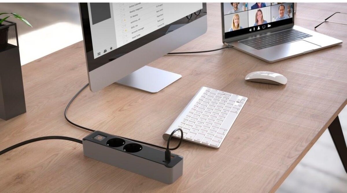 zdjęcie LISTWY ZASILAJĄCEJ 2GN SCHUKO, 1,4M, 2xUSB C/A, PD 65W