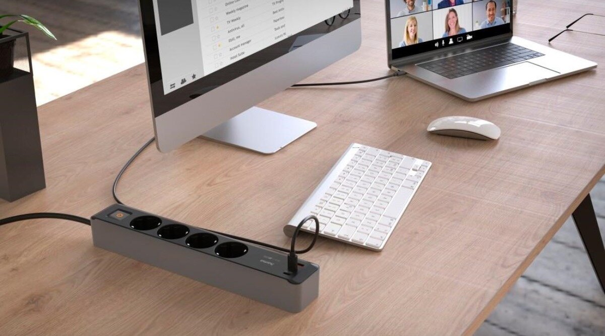 zdjęcie LISTWY ZASILAJĄCEJ 4GN SCHUKO, 1,4M, 2xUSB C/A, PD 65W