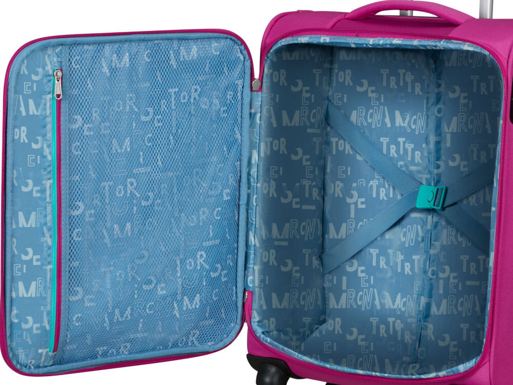 Walizka AMERICAN TOURISTER Sea Seeker 45 cm taśmy krzyżowe kieszeń na zamek