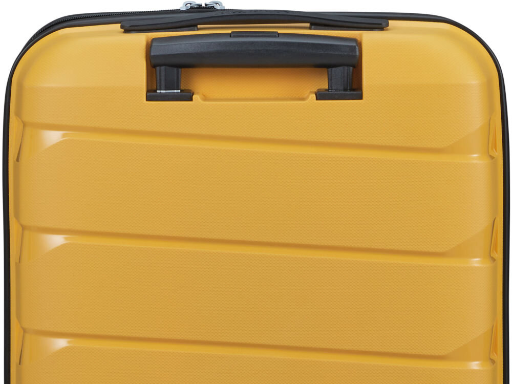 Walizka AMERICAN TOURISTER Air Move 55 cm Żółty podwójne kółka 360 stopni uchwyty wieszaki