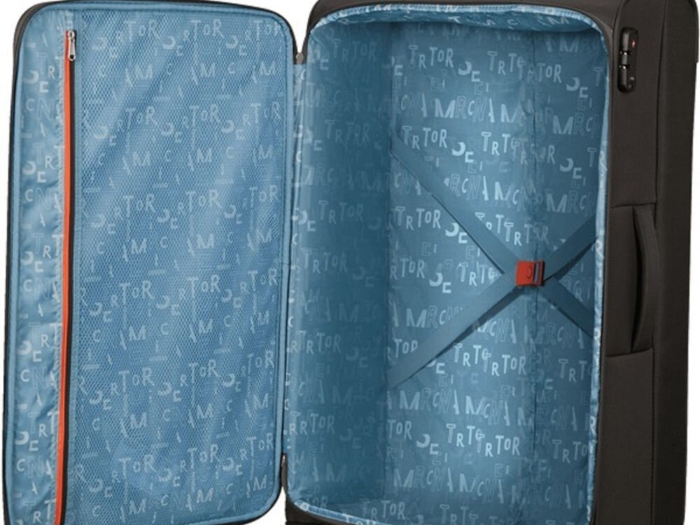 Walizka AMERICAN TOURISTER Sea Seeker 45 cm taśmy krzyżowe kieszeń na zamek