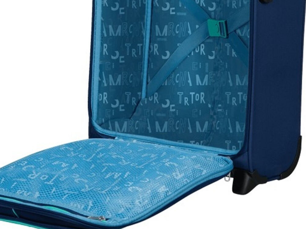 Walizka AMERICAN TOURISTER Sea Seeker 45 cm taśmy krzyżowe kieszeń na zamek