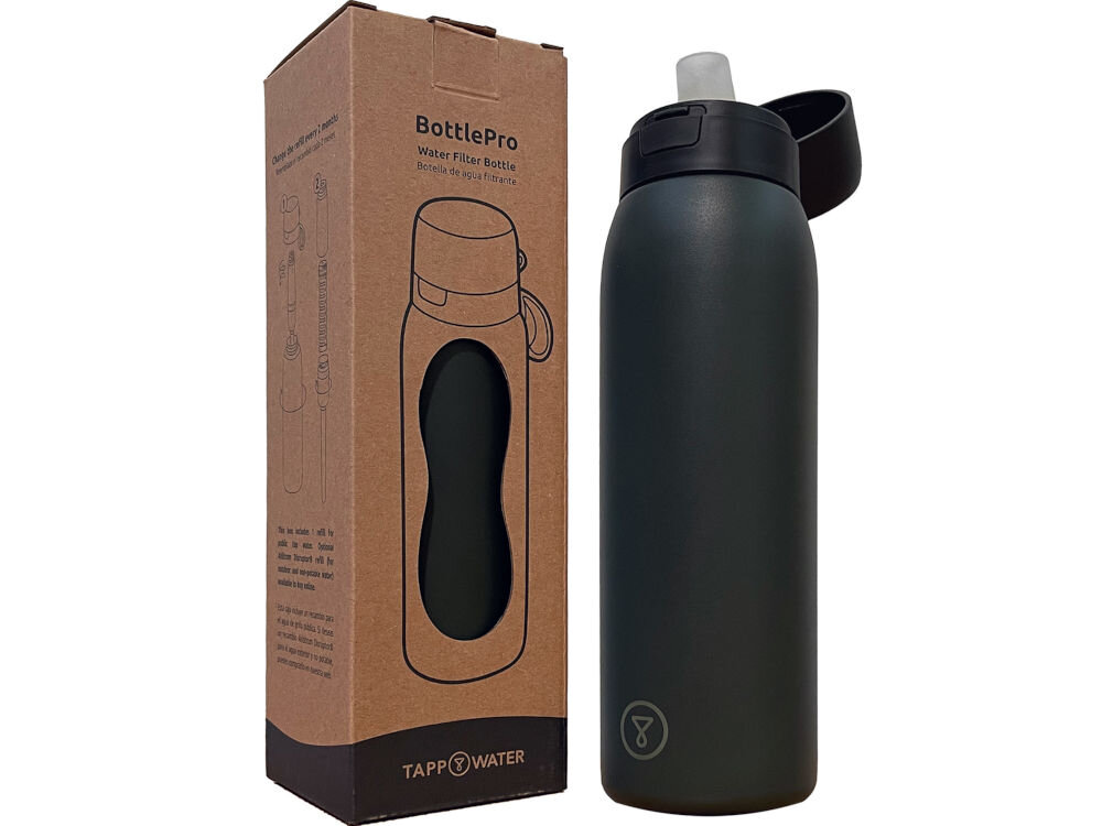 Butelka filtrująca TAPP WATER BottlePro 740 ml Czarny zestaw pojemność filtr