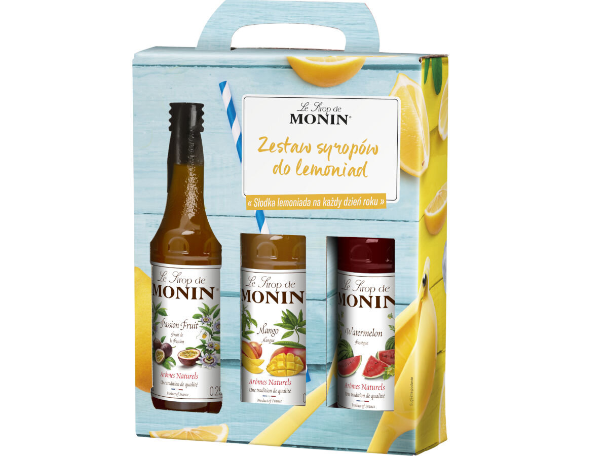 Zestaw syropów do lemoniady MONIN Maxi Set 3 x 250 ml zestaw