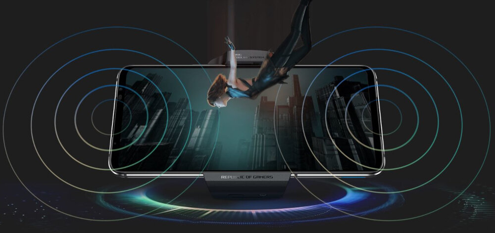 Smartfon asus rog phone 7 przyciski gaming chłodzenie komory efekty szczegóły dźwięk przyciski sieć stabilność bateria aparat styl odporność
