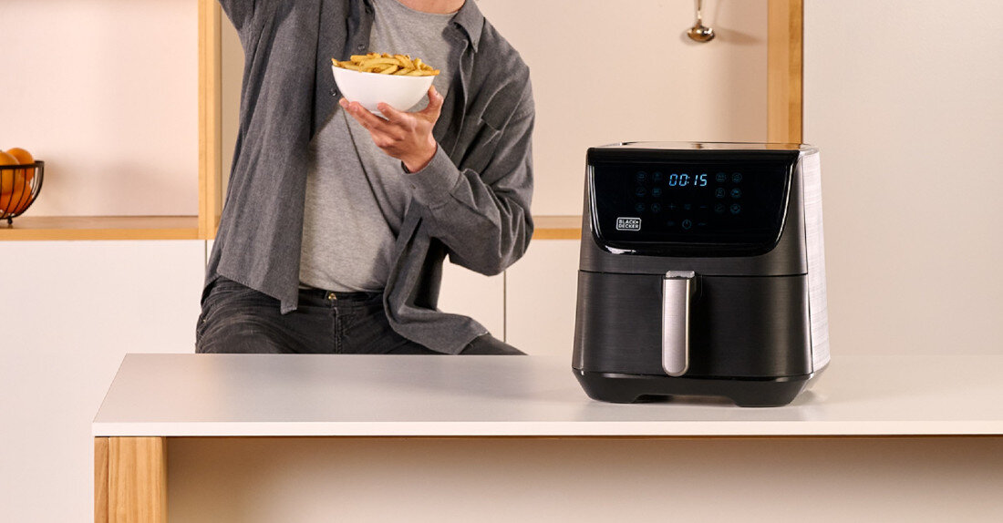 Frytkownica beztluszczowa BLACK&DECKER BXAF5500E Czarny Air Fryer 1800W