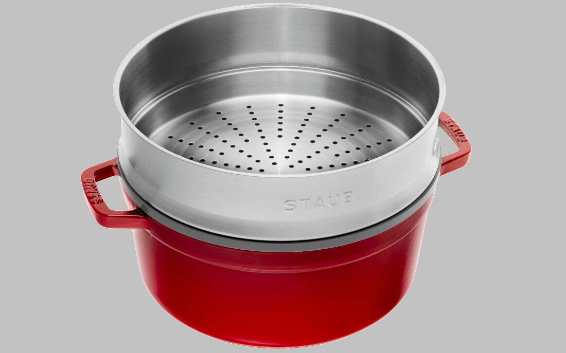 Garnek STAUB La Cocotte 40510-601-0 Czerwony duza pojemnosc 5,5 l srednica 31 cm
