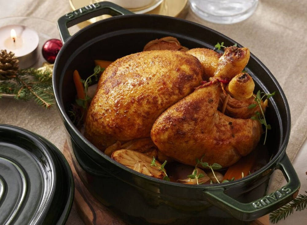 Garnek STAUB La Cocotte 31 cm Zielony doskonala jakosc odporny