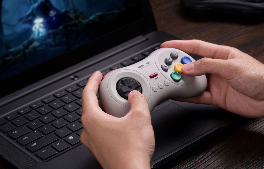 Kontroler 8BITDO M30 Czarny bateria czas działania ładowanie