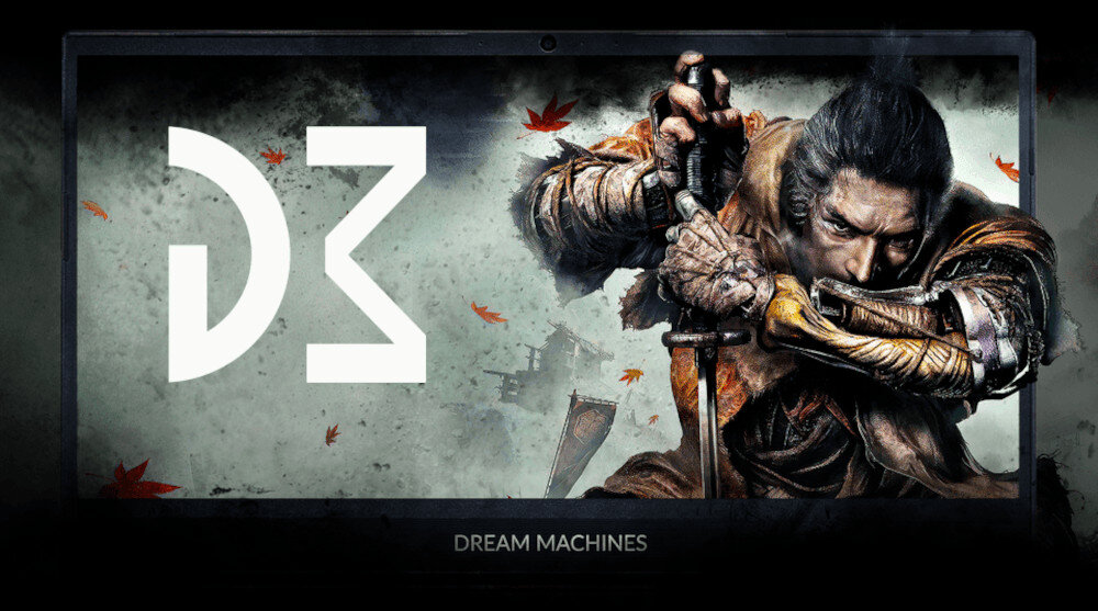 Laptop DREAMMACHINES RG - bezbramkowe wyświetlacze