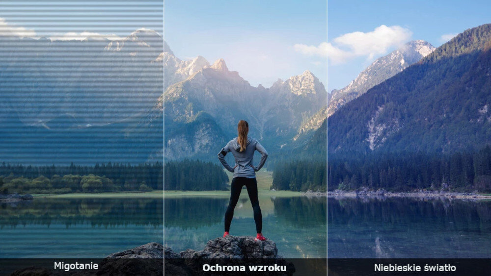 Monitor VIEWSONIC VA2432-H niebieskie światło migotanie ochrona wzrok