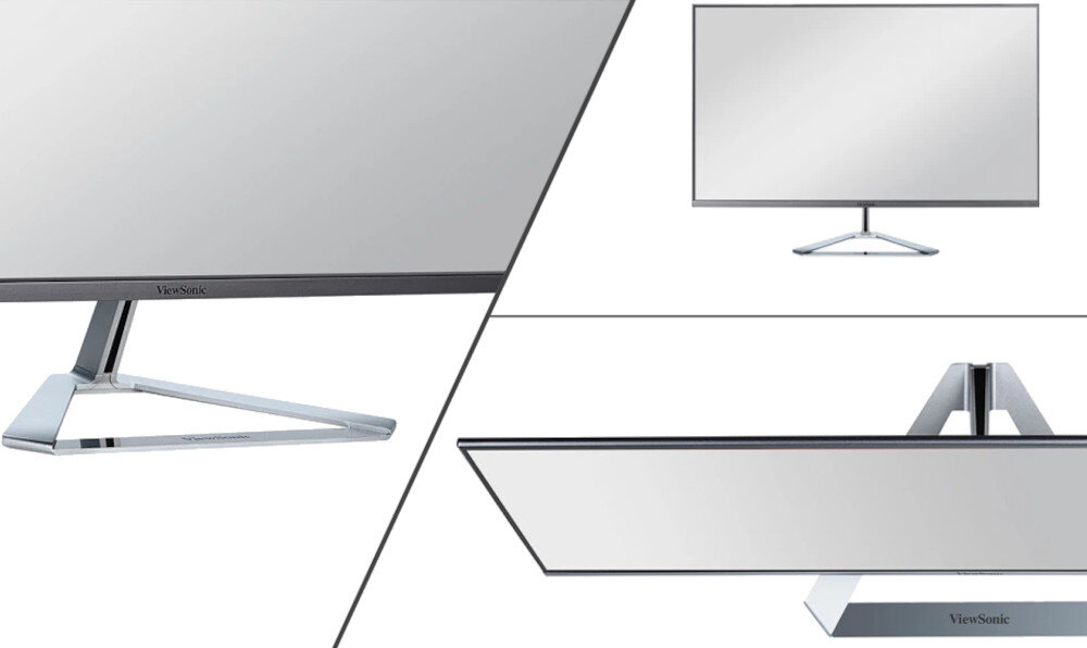 Monitor VIEWSONIC VX3276-MHD-3 (VS18391) konstrukcja ramka grubość wygląd