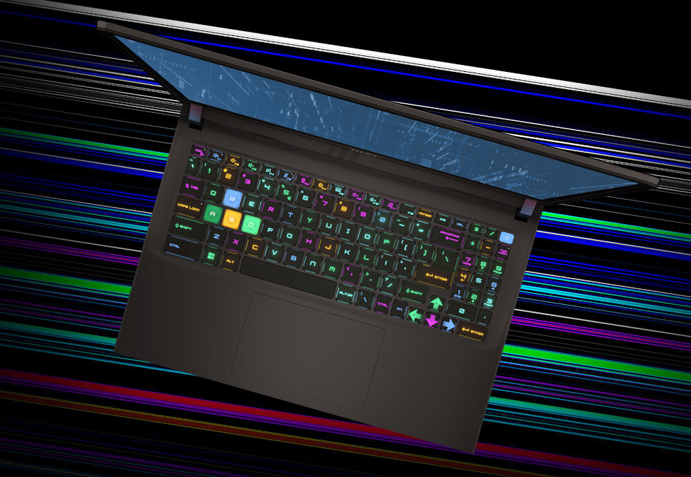 Laptop MSI Vector GP68HX 12VH-026PL wygląd klawiatura podświetlenie personalizacja styl