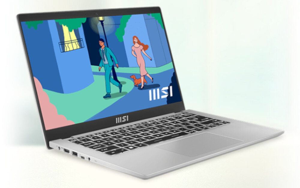 Laptop MSI Modern C11M-229PL ekran matryca przekątna rozdzielczość ramka