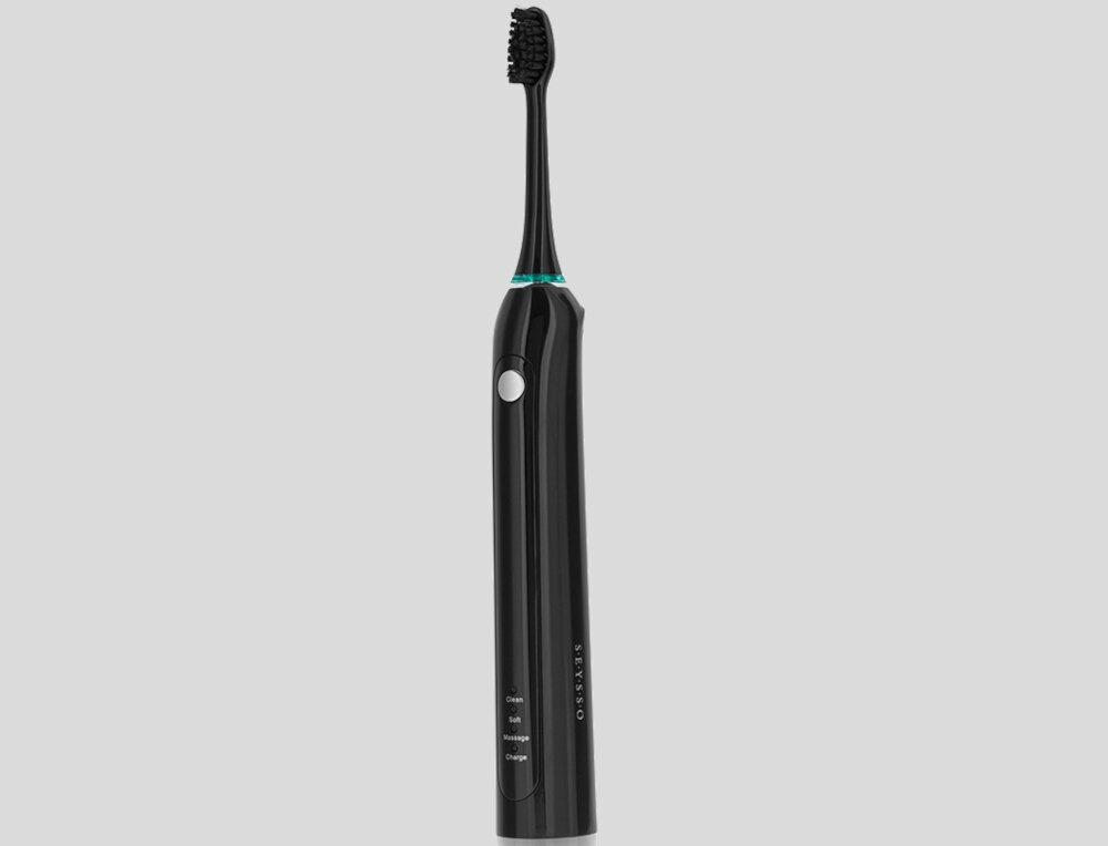 Szczoteczka soniczna SEYSSO Carbon Basic czarna bateria litowo-jonowa czas pracy