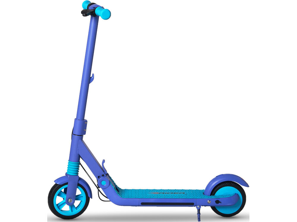 Hulajnoga elektryczna RIDER Bulet Niebieski bateria pojemnosc 2,55 Ah dystans do 10 km czas ladowania okolo 3-4 godziny