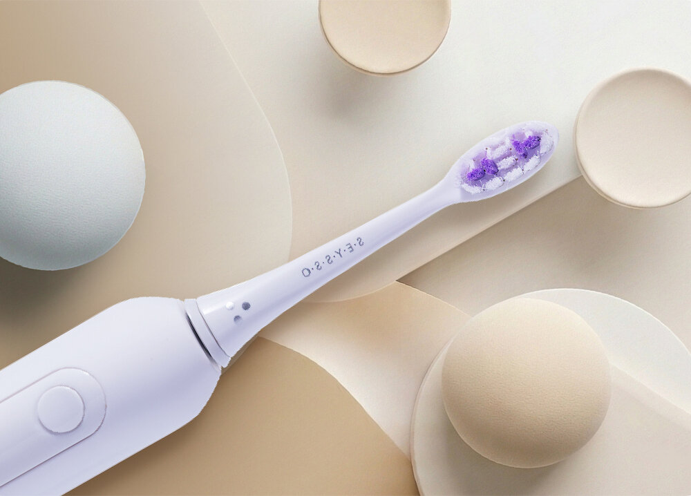 Szczoteczka soniczna SEYSSO Carbon Basic bialy bateria litowo-jonowa czas pracy