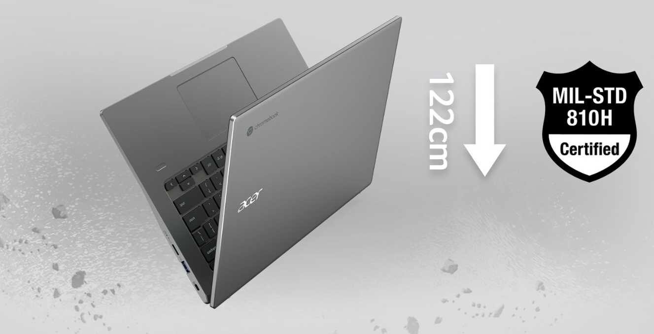 Laptop ACER Chromebook 514 - wytrzymałość