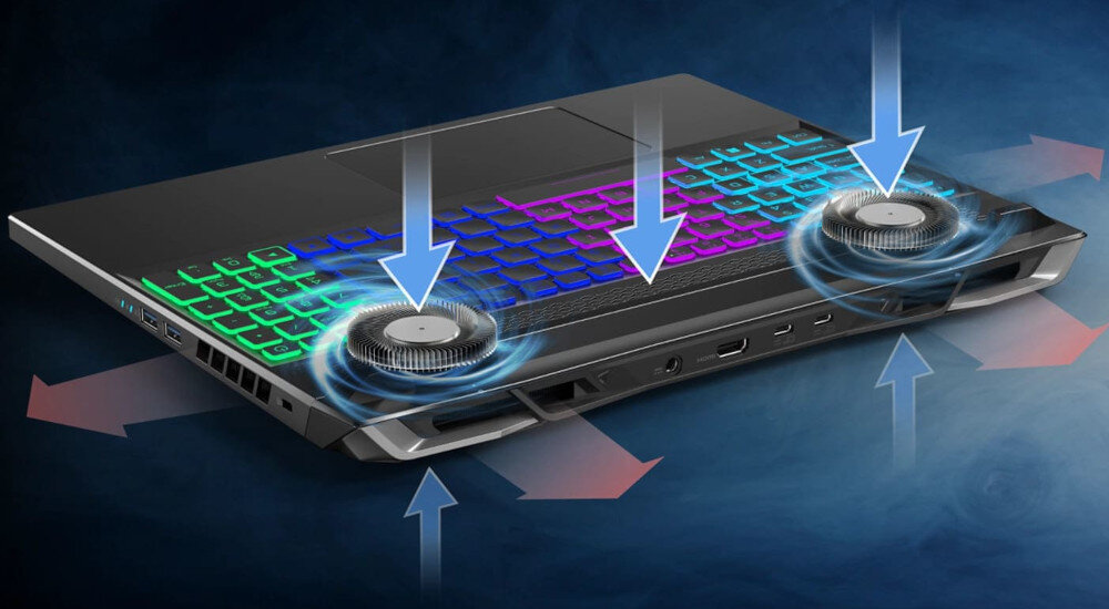 Laptop ACER Nitro AN17-41-R15C temperatura chłodzenie wentylatory przegrzewanie