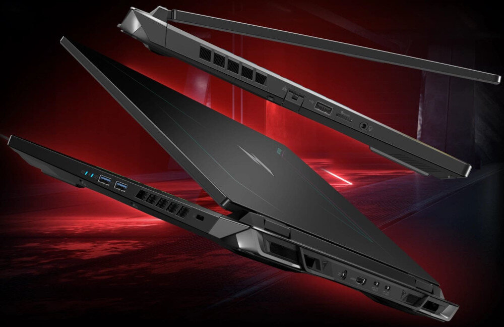 Laptop ACER Nitro AN17-41-R3HV podłączenie złącza czytnik porty