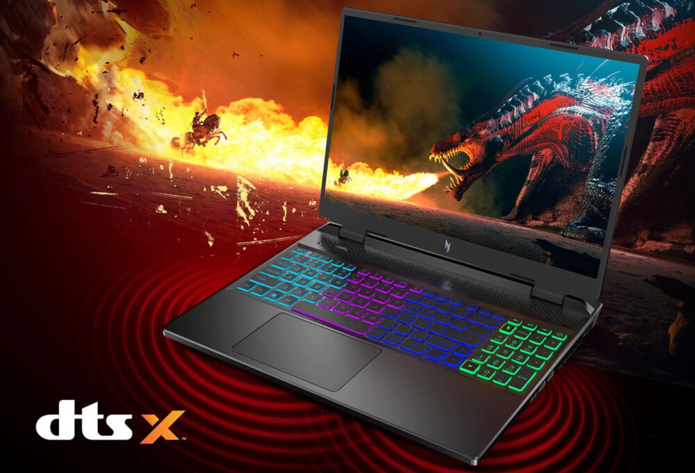 Laptop ACER Nitro AN17-41-R3HV dźwięk głośniki audio jakość