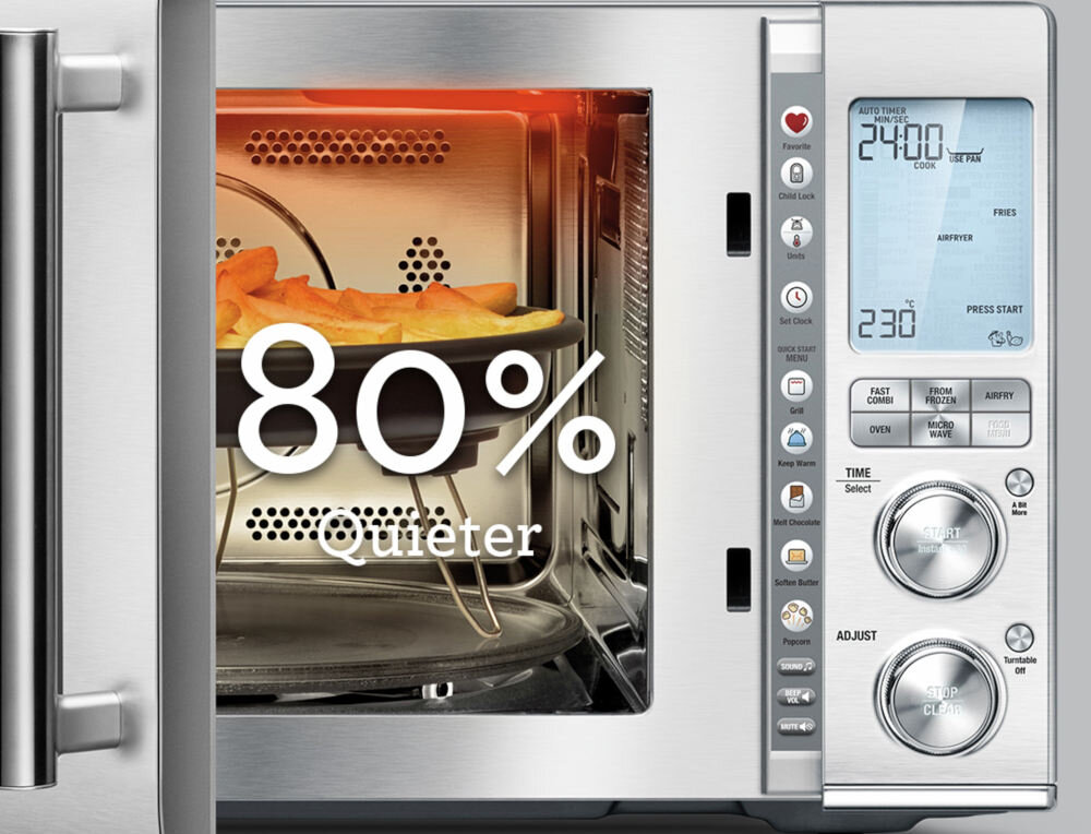 Kuchenka mikrofalowa SAGE The Combi Wave SMO870BSS4EEU1 gotowanie odgrzewanie rozmrazanie