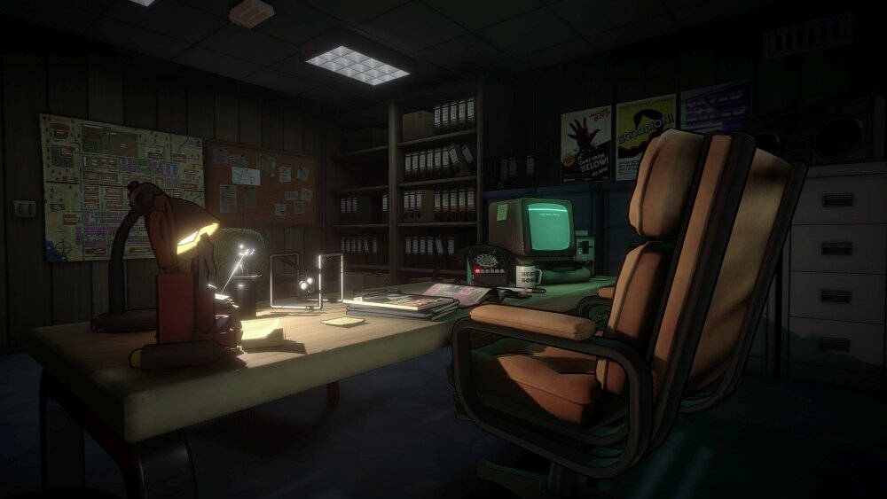 Killer Frequency Gra częstotliwość narracja pierwszoosobowa radiowiec zagadki ratowanie zabójca ocalenie życia decyzje retro