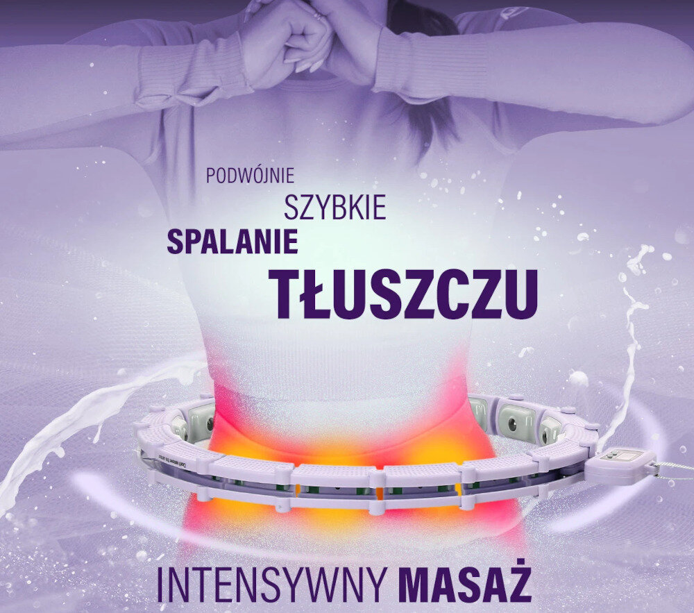 Hula hop HMS HHM14 wypustki masaz obciazenie