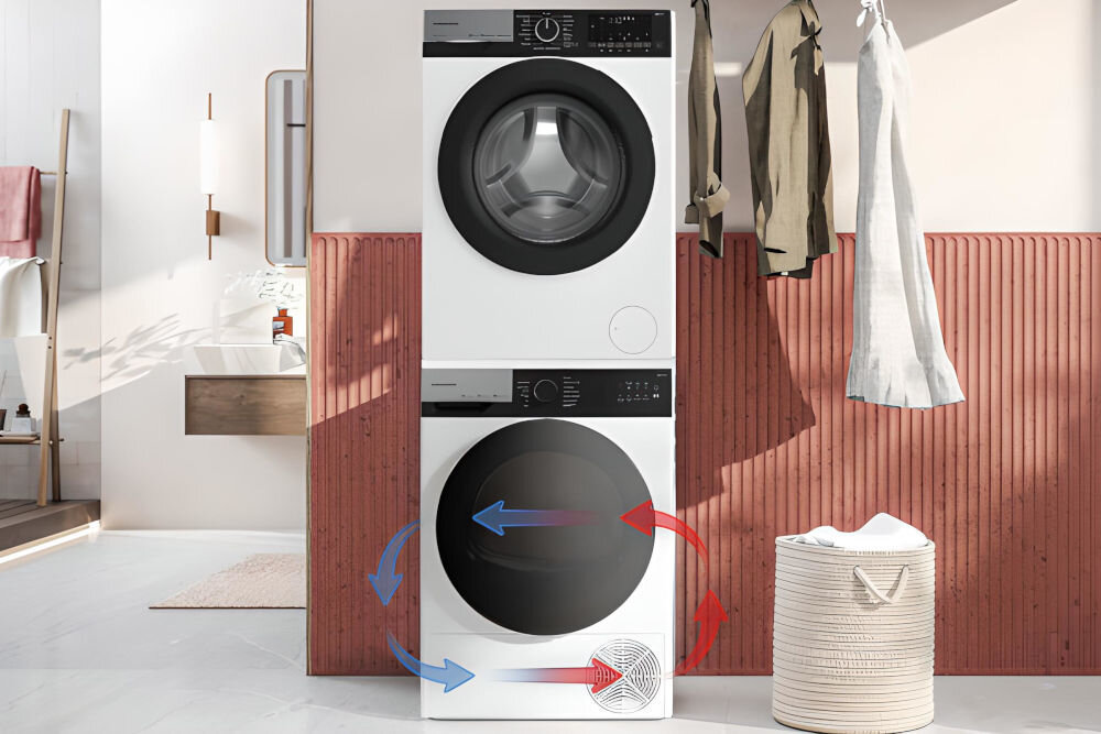 Suszarka GRUNDIG GT76724GP lacznik mniej miejsca