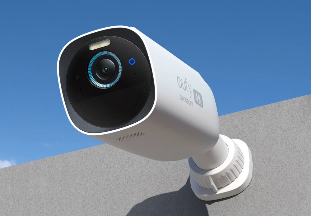 Kamera EUFY eufyCam 3 3 szt. + Stacja bazowa wbudowana bateria czas dzialania okolo 365 dni zasilacz kabel ladujacy USB-A/microUSB