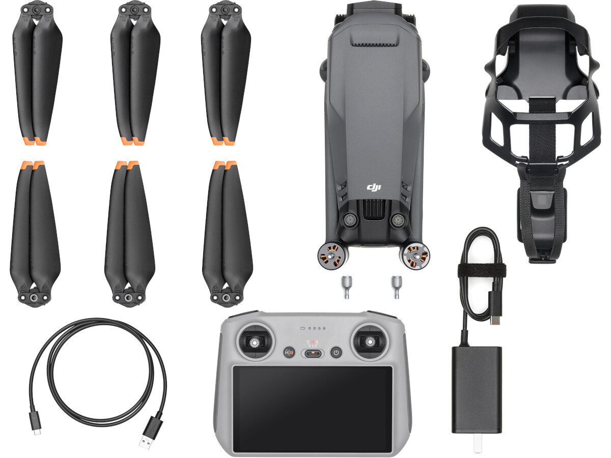 Dron DJI Mavic 3 Pro (DJI RC) opakowanie zestaw zawartość akcesoria dodatki