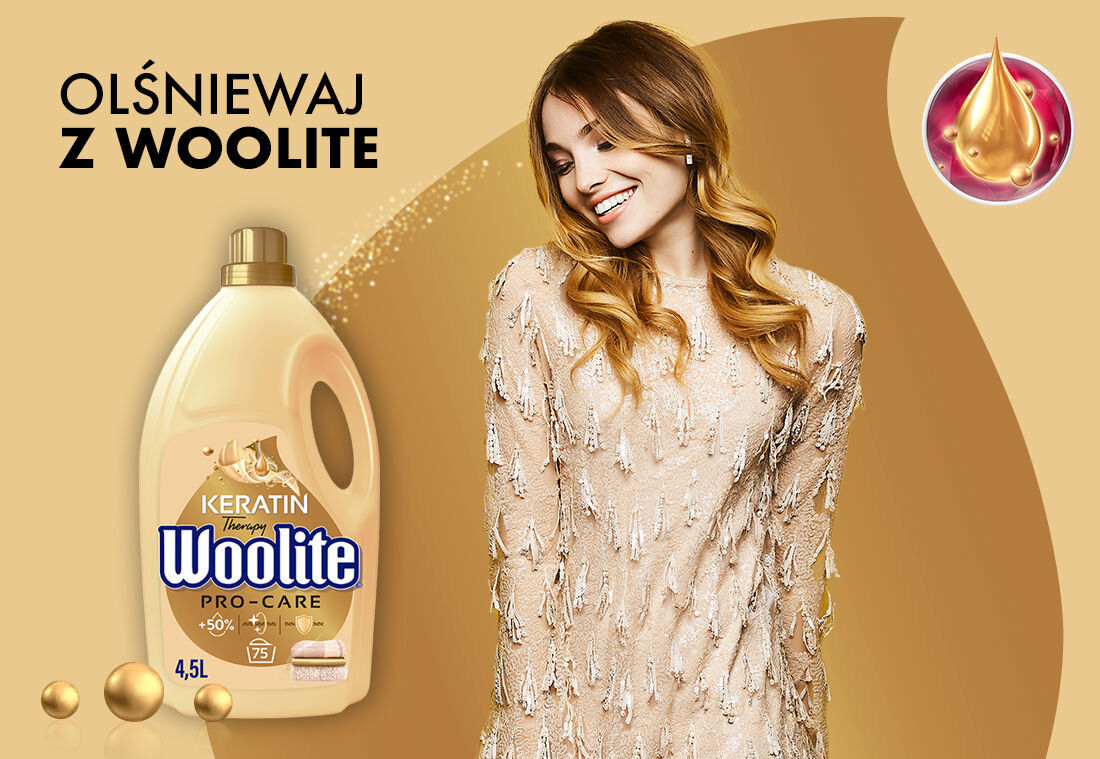 Płyn do prania WOOLITE Keratin Therapy ochrona tkanin