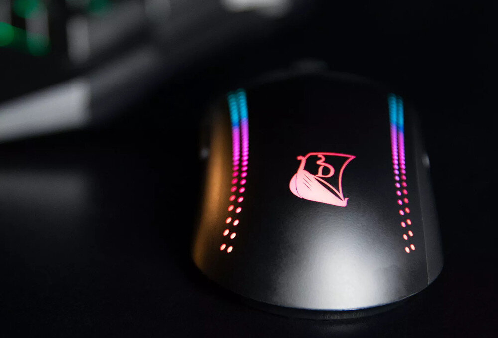 Mysz KONIX Drakkar Asgard RGB podświetlenie wyłączenie efekt