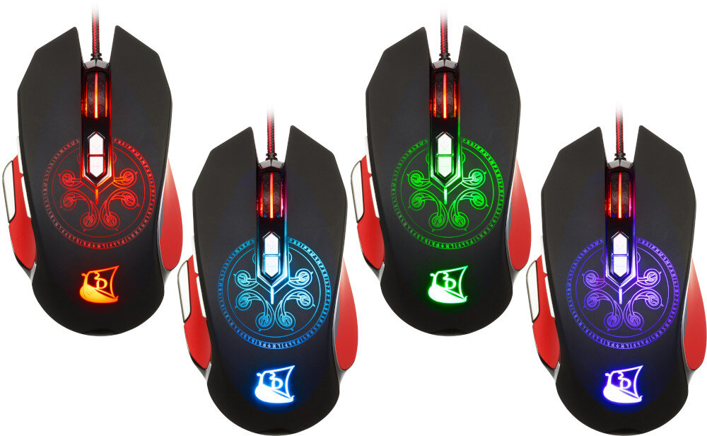 Mysz KONIX Drakkar Heimdall RGB podświetlenie oprogramowanie efekty kolory