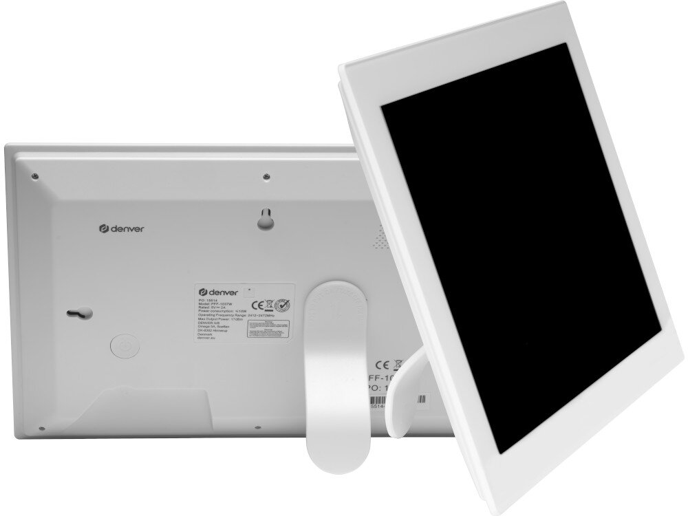 Ramka cyfrowa DENVER Frameo PFF-1037W Czarny powieszenie przeznaczenie cechy opis