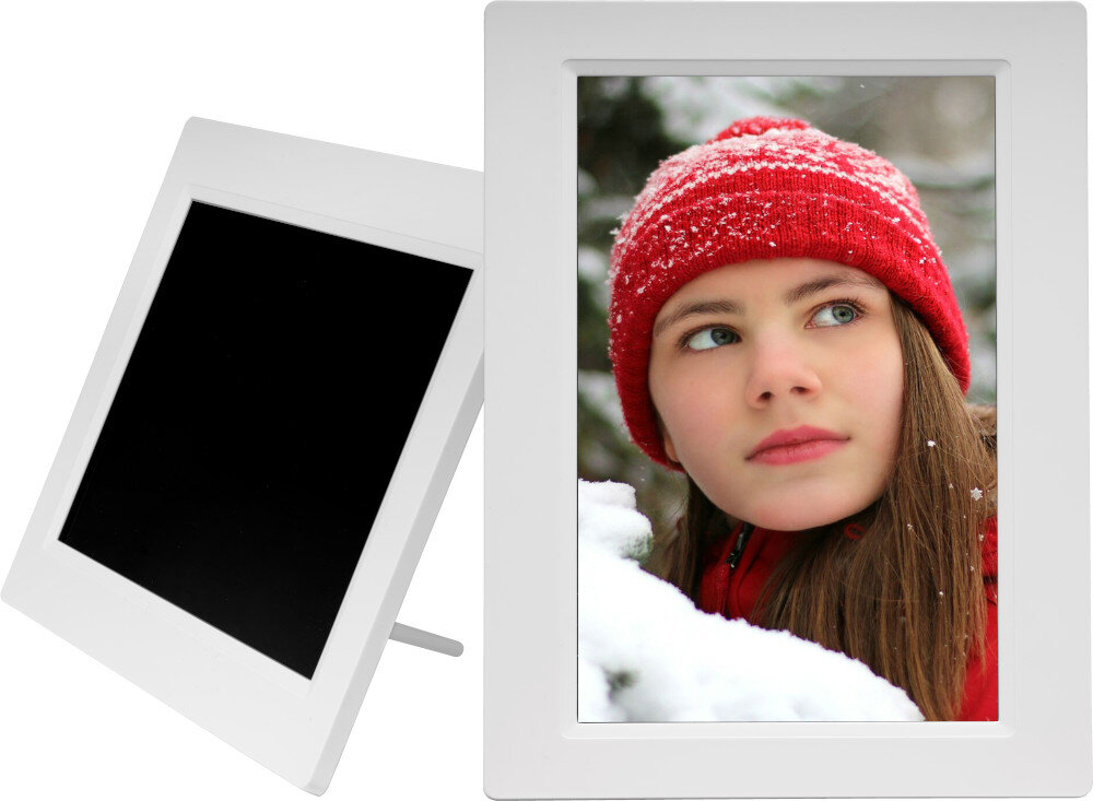 Ramka cyfrowa DENVER Frameo PFF-1015W Biały obudowa wygląd kolor nóżka