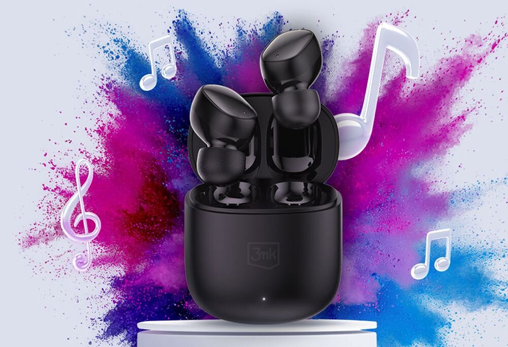 Słuchawki dokanałowe 3MK FlowBuds Czarny