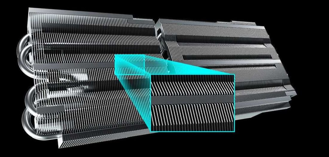 Karta graficzna ASROCK Radeon RX 6800 XT Phantom Gaming OC 16GB - dyssypacja ciepła 