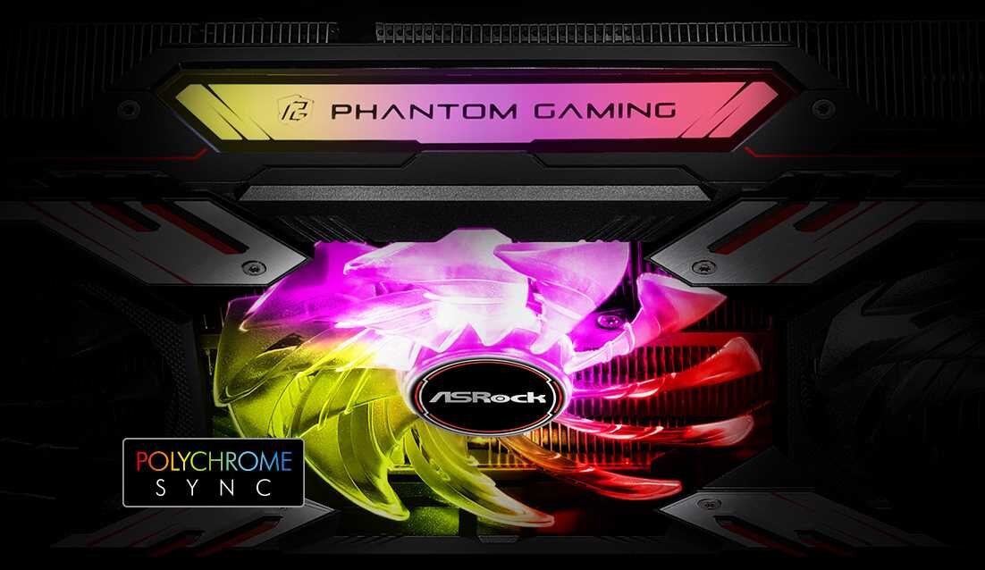 Karta graficzna ASROCK Radeon RX 6800 XT Phantom Gaming OC 16GB - Polychrome SYNC 