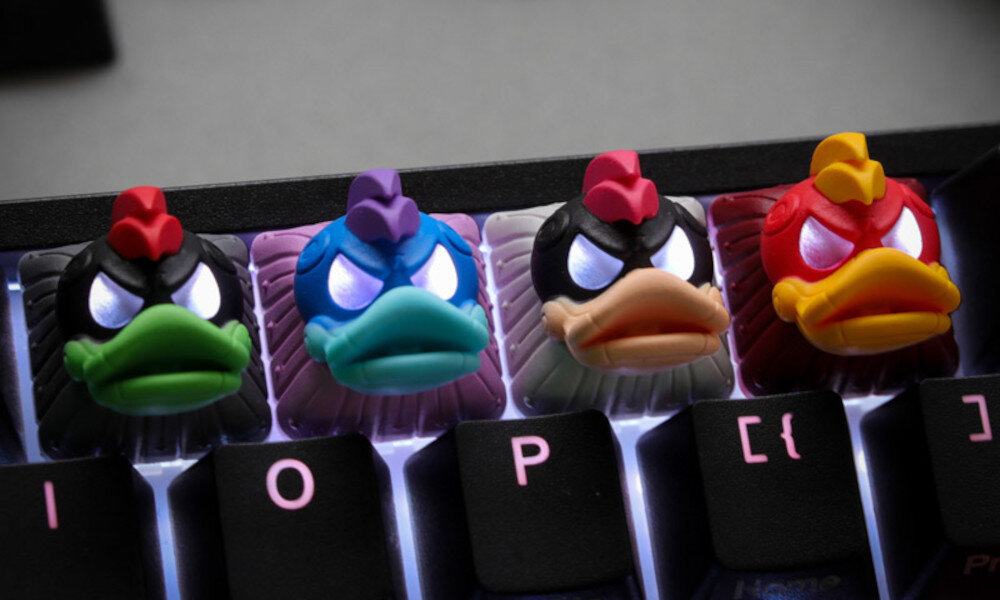 Klawisze DUCKY League The Bulk wygląd styl przeźroczyste oczy motyw