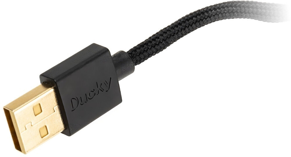 Mysz DUCKY Secret M Retro kabel długość elastyczność złącze instalacja podłączenie