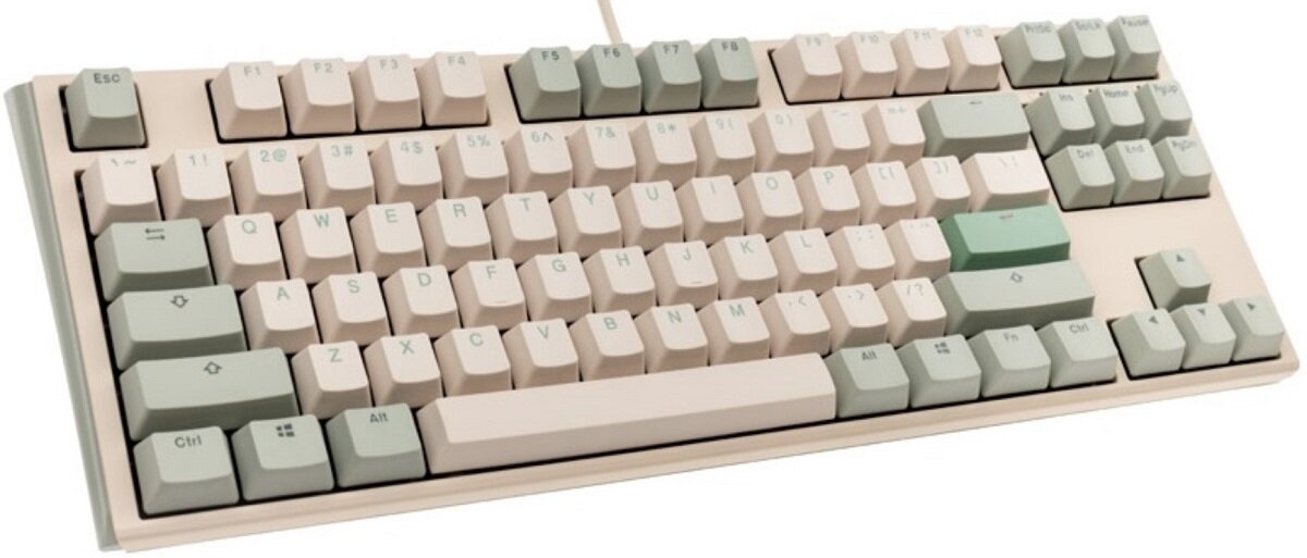 Klawiatura DUCKY One 3 Matcha TKL Cherry MX Minimalistyczna elegancja Niezawodność funkcjonalność Nakładki PBT szybkie działanie wydajność Odporność Autentyczna akustyka Odłączany port USB Design