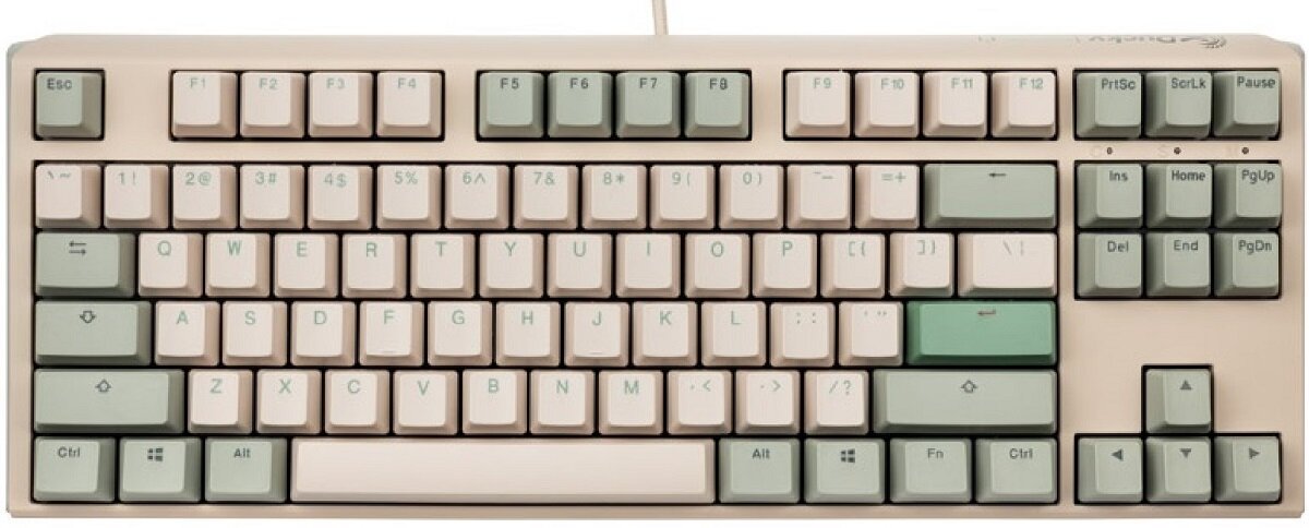 Klawiatura DUCKY One 3 Matcha TKL Cherry MX Minimalistyczna elegancja Niezawodność funkcjonalność Nakładki PBT szybkie działanie wydajność Odporność Autentyczna akustyka Odłączany port USB Design