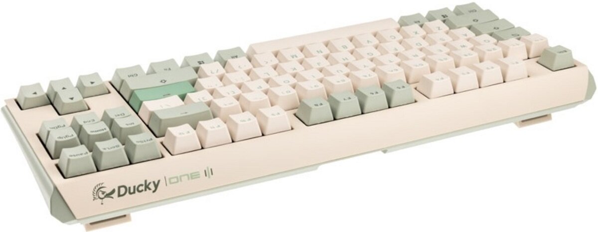 Klawiatura DUCKY One 3 Matcha TKL Cherry MX Minimalistyczna elegancja Niezawodność funkcjonalność Nakładki PBT szybkie działanie wydajność Odporność Autentyczna akustyka Odłączany port USB Design