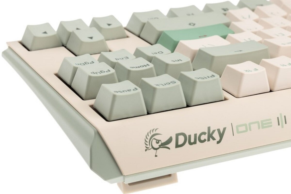Klawiatura DUCKY One 3 Matcha TKL Cherry MX Minimalistyczna elegancja Niezawodność funkcjonalność Nakładki PBT szybkie działanie wydajność Odporność Autentyczna akustyka Odłączany port USB Design